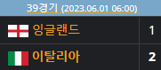 16강 이탈리아 VS 잉글랜드