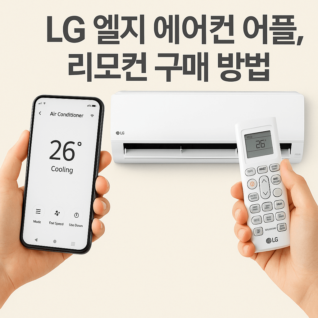 LG 엘지 에어컨 어플, 리모컨 구매 방법