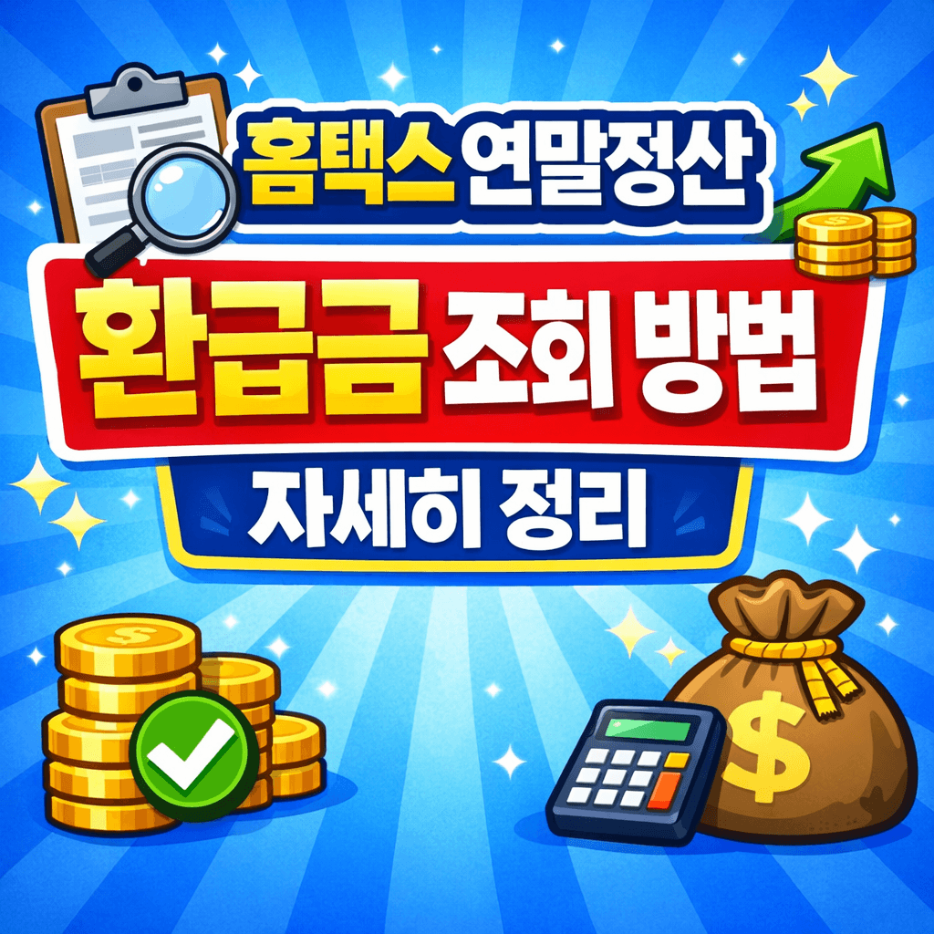 홈택스 연말정산 환급금 조회 방법 자세히 정리