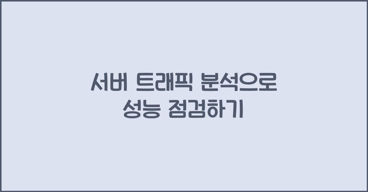 서버 트래픽 분석