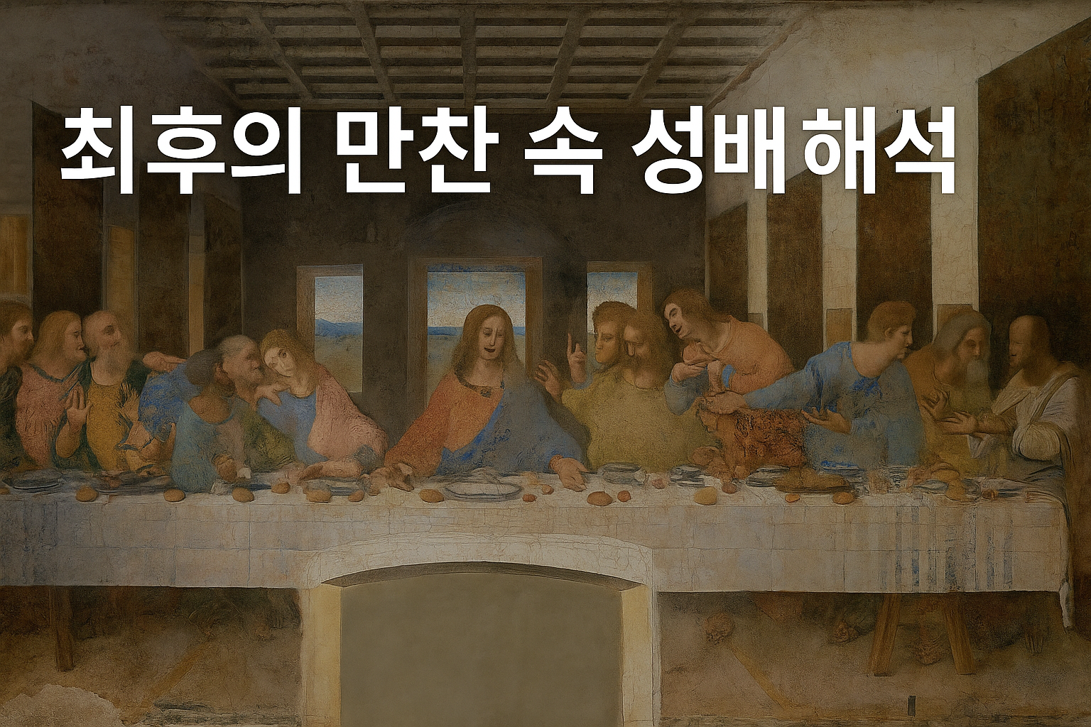 최후의 만찬에 숨겨진 성배의 상징을 분석한 이미지
