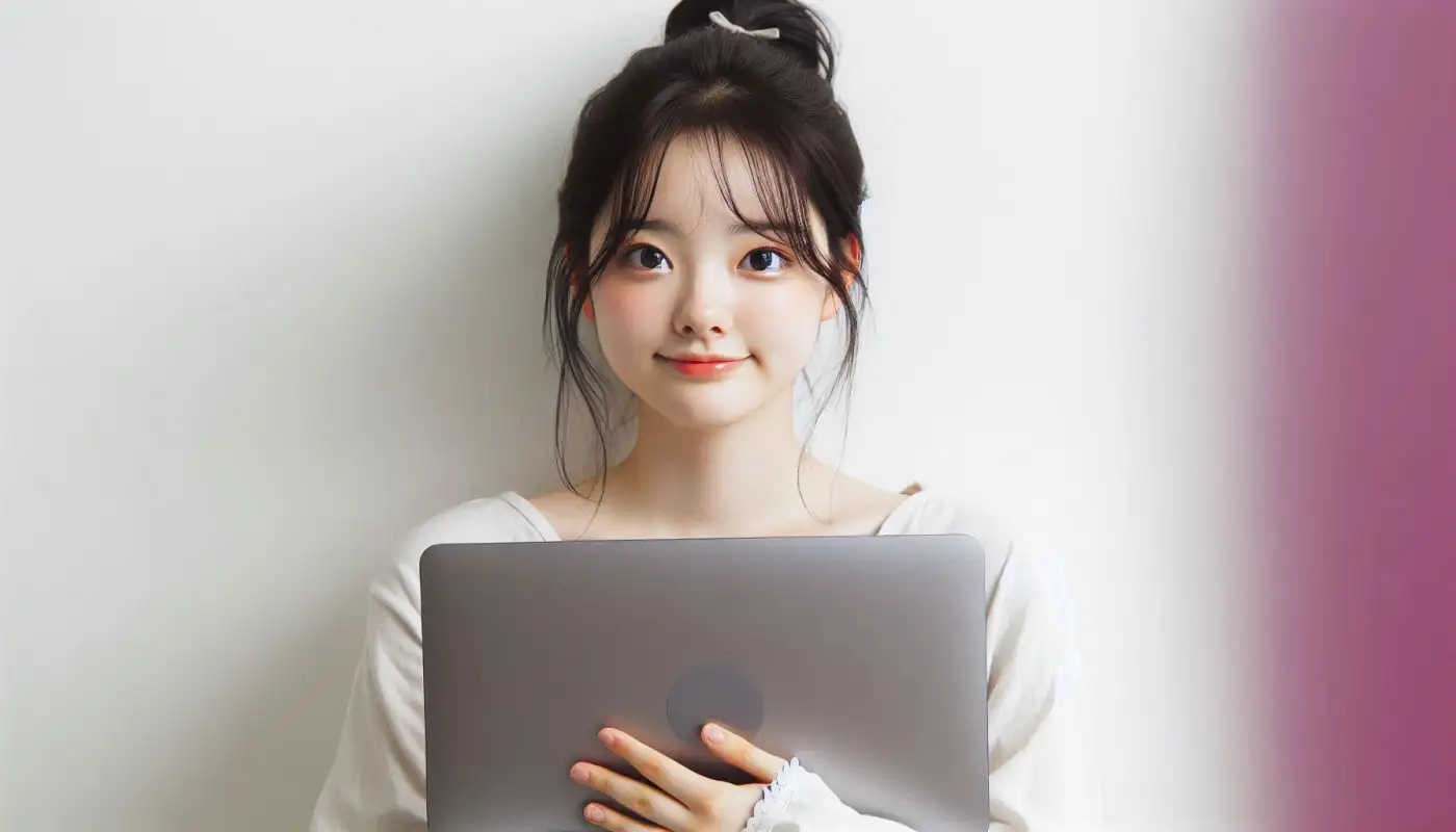 okx거래소-한국어-사용방법을-알아보는-여성의-모습