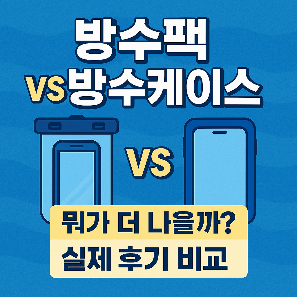 방수팩 vs 방수케이스 뭐가 더 나을까?
