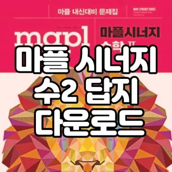 2025 마플시너지 공통수학2 책소개 교재리뷰 답지 모음집_25