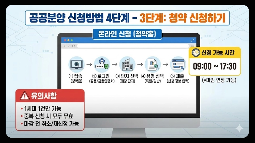공공분양 청약조건 신청방법 혜택3분확인