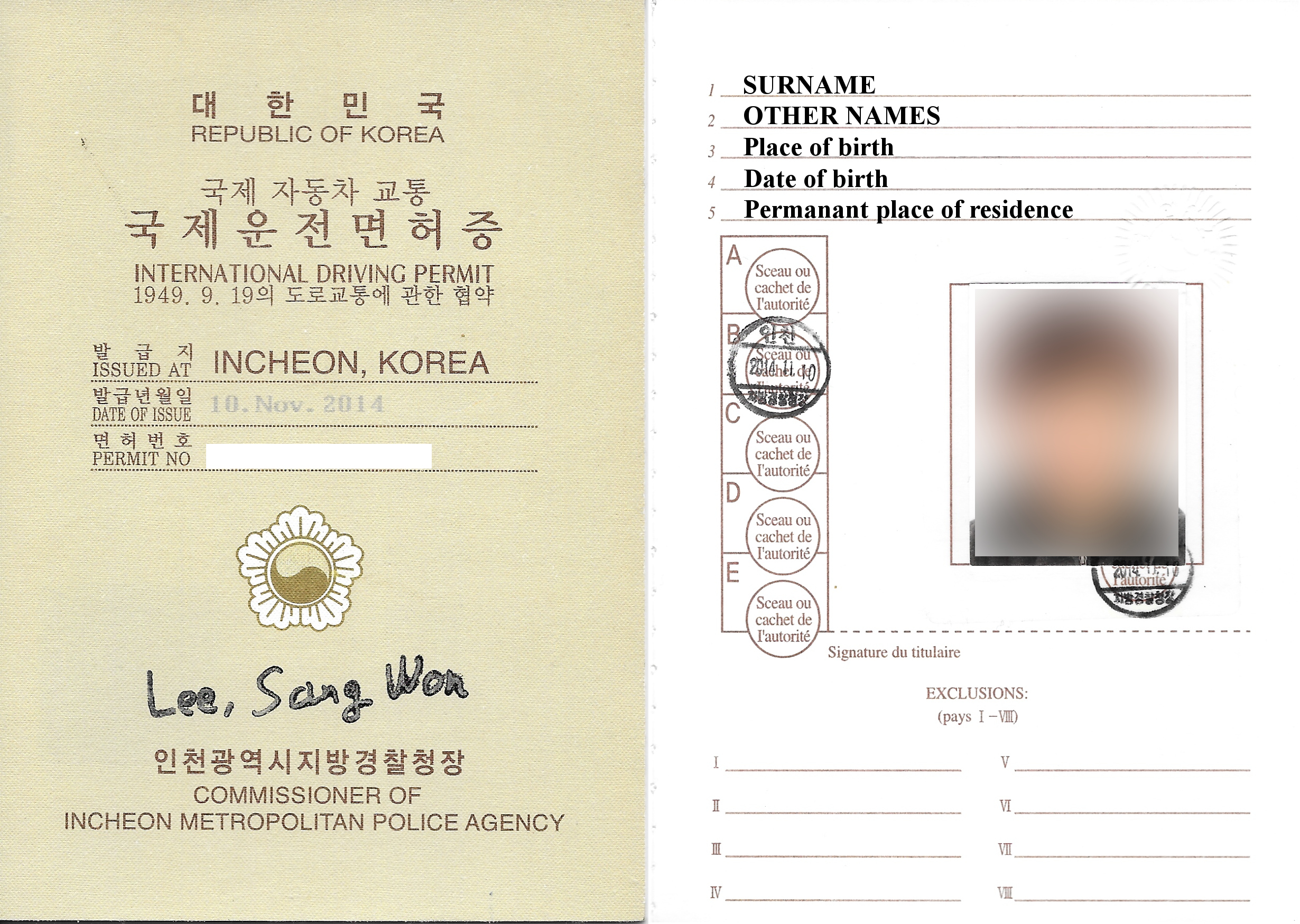 국제운전면허증
