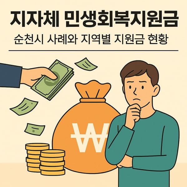 지자체 민생회복지원금, 순천시가 보여준 사례와 전국 흐름