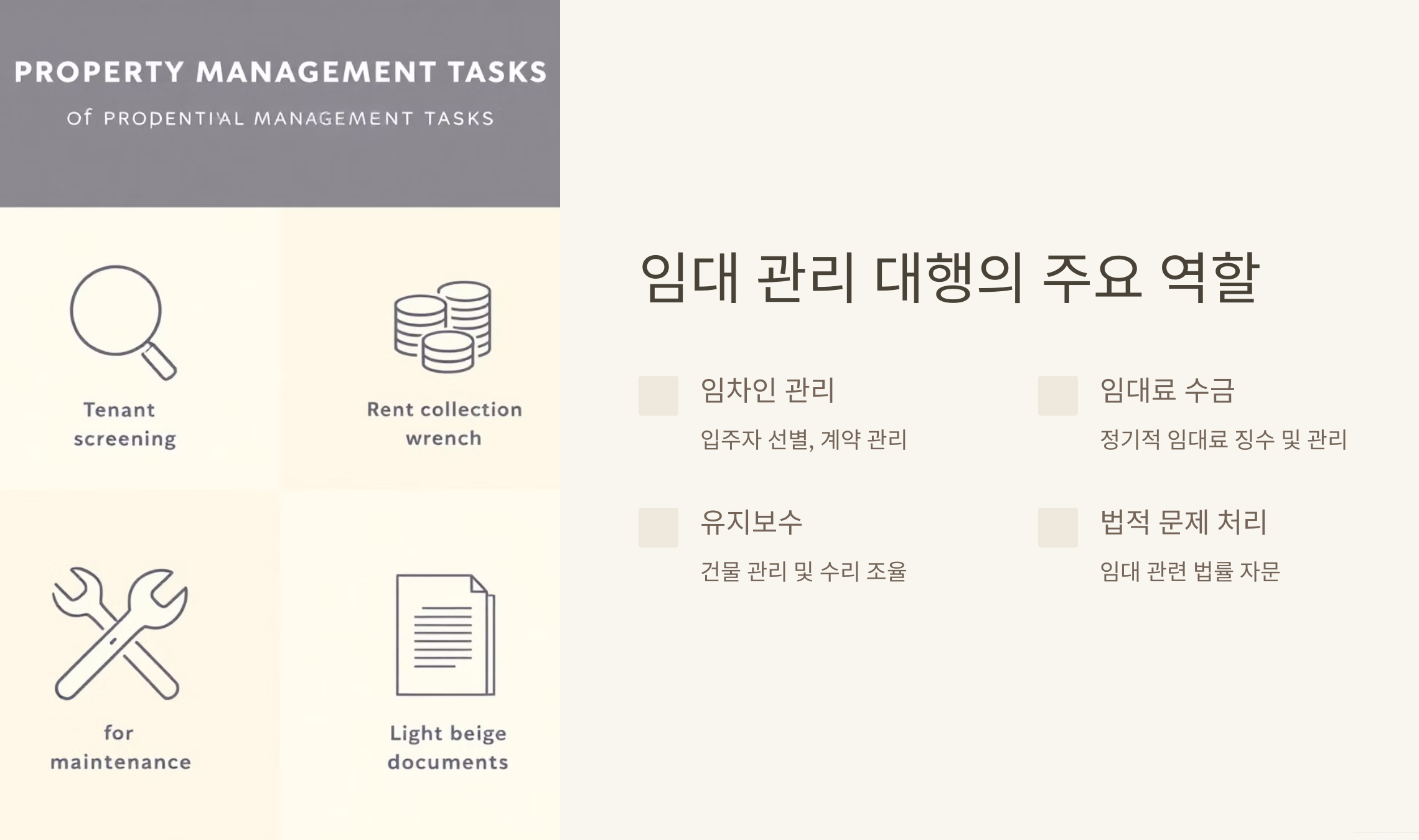 임대 관리 대행의 주요 역할