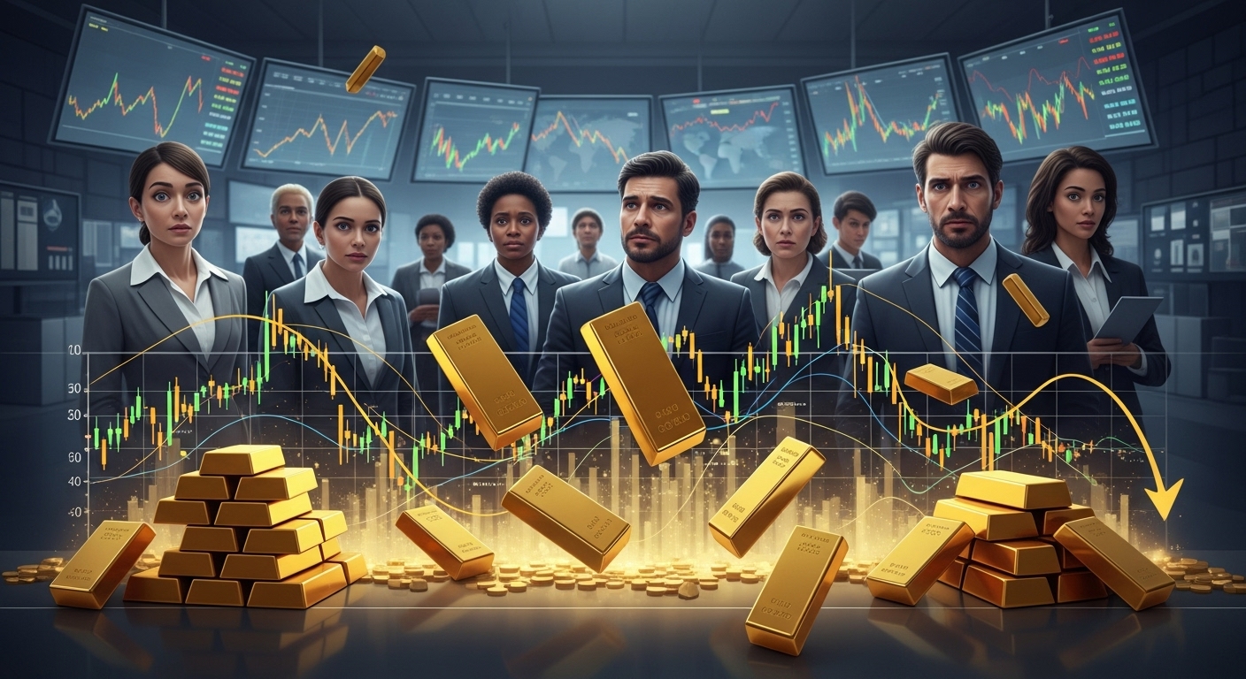 금값이 하루 만에 하한가