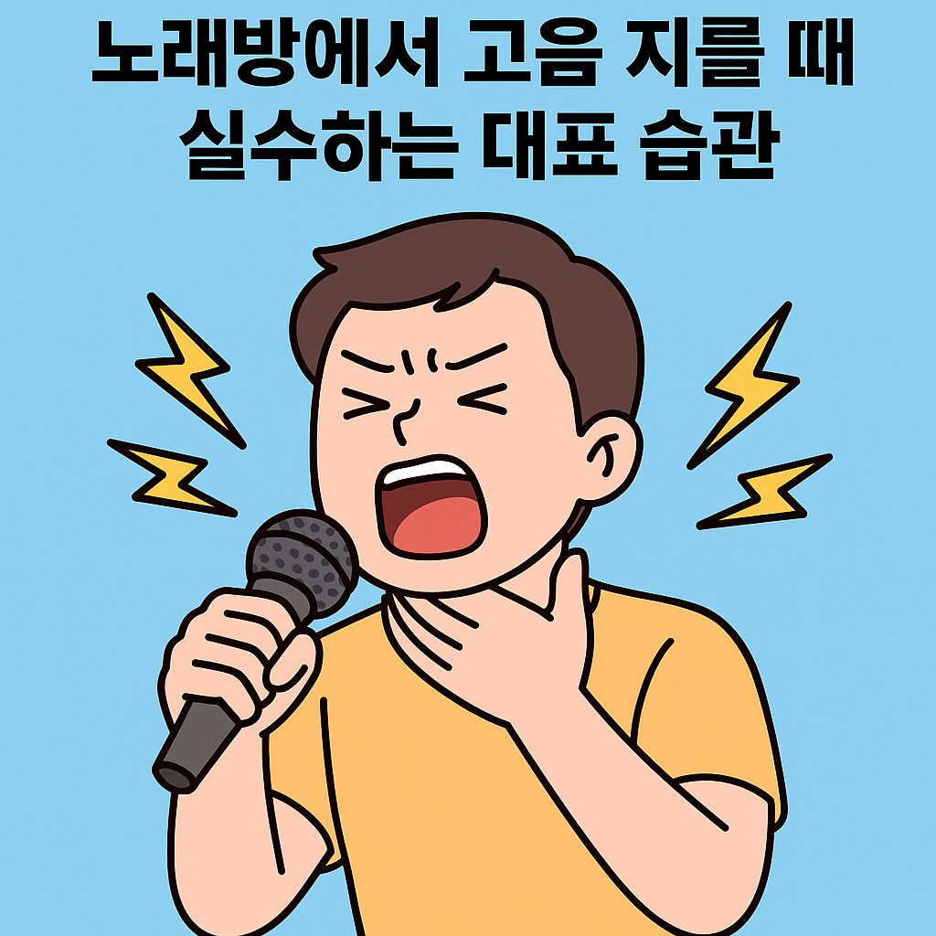노래방에서 고음 지를 때 실수하는 대표 습관 관련 사진
