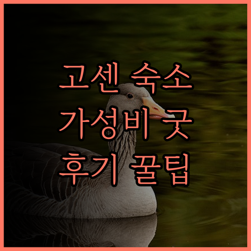 유어 리조트 고센 숙박 후기! 가성비