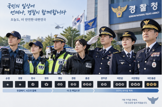 순경부터 어떤 계급이 있을까? 처음 알아보는 경찰 계급과 역할