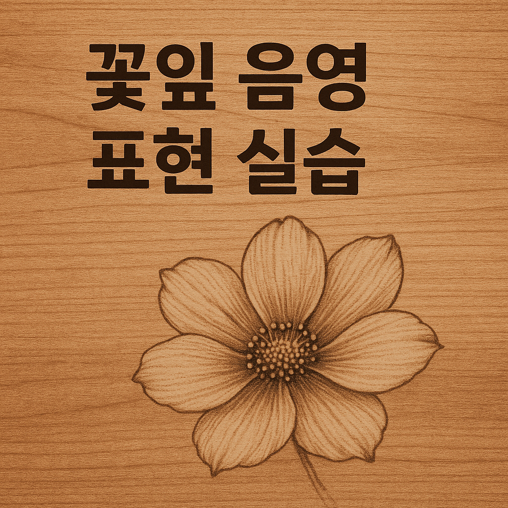 꽃잎 음영 표현 실습