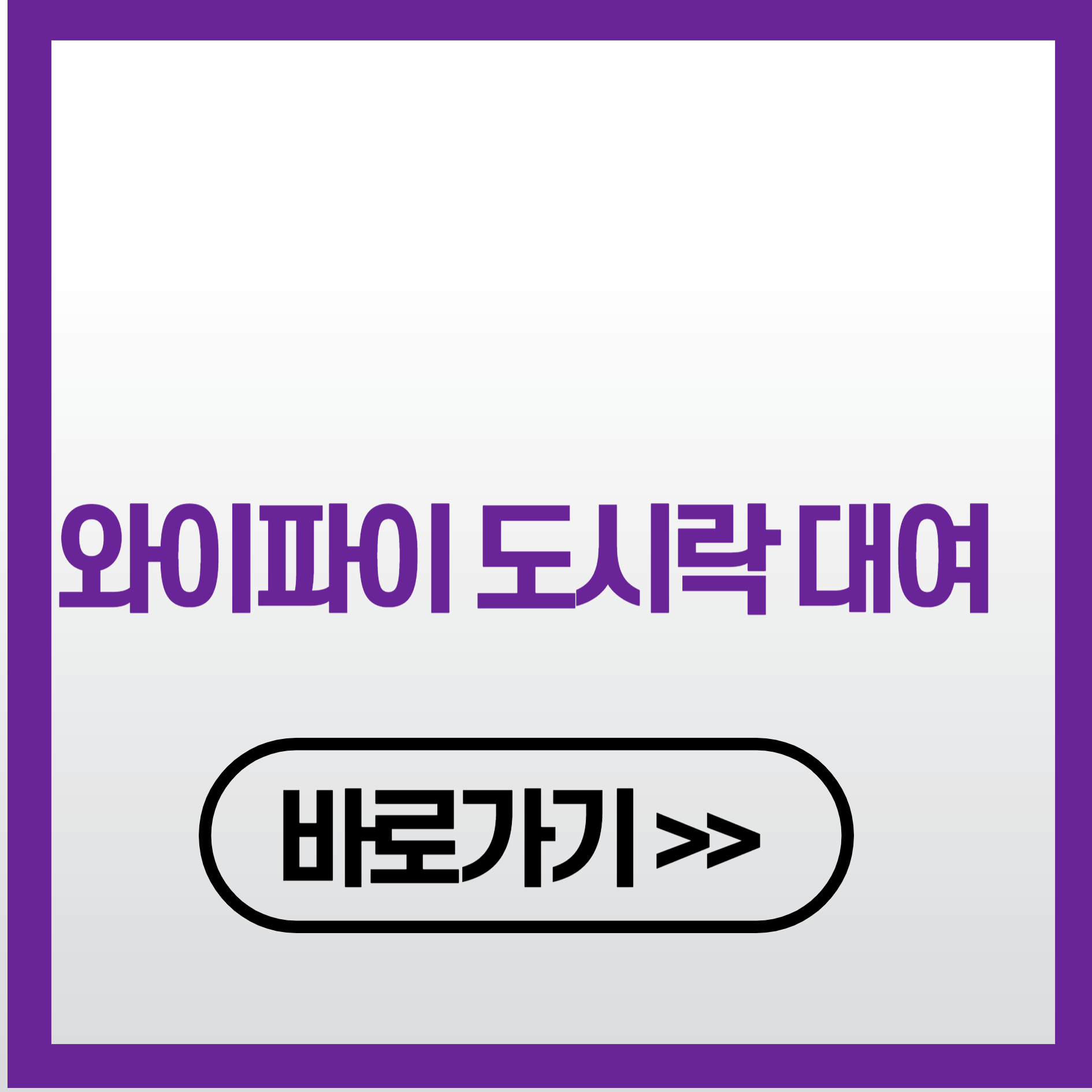 와이파이 도시락 대여