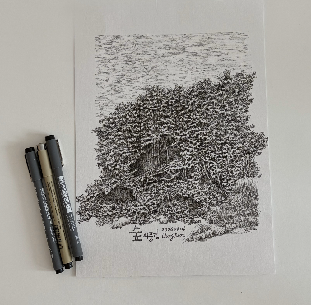 정교한 묘사표현과 라이너