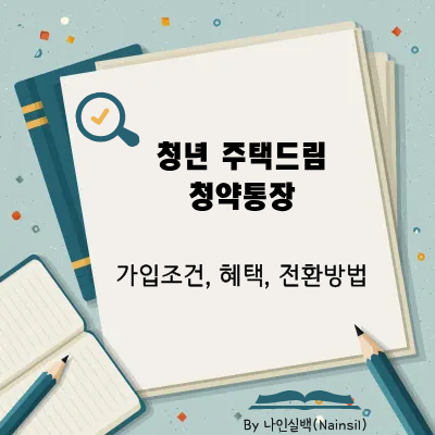 청년 주택드림 청약통장