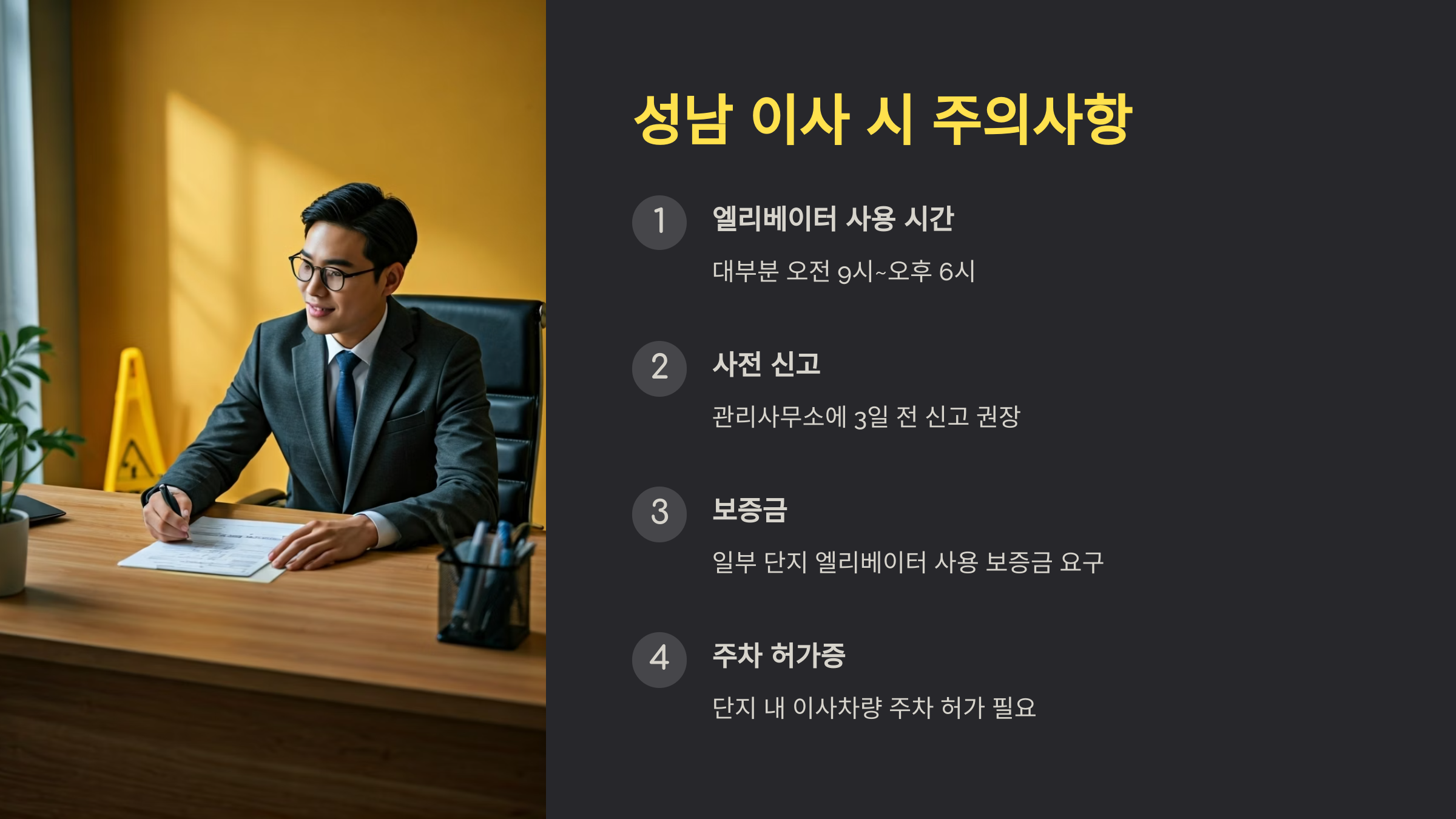 성남 이삿짐센터 이사 전 주의사항