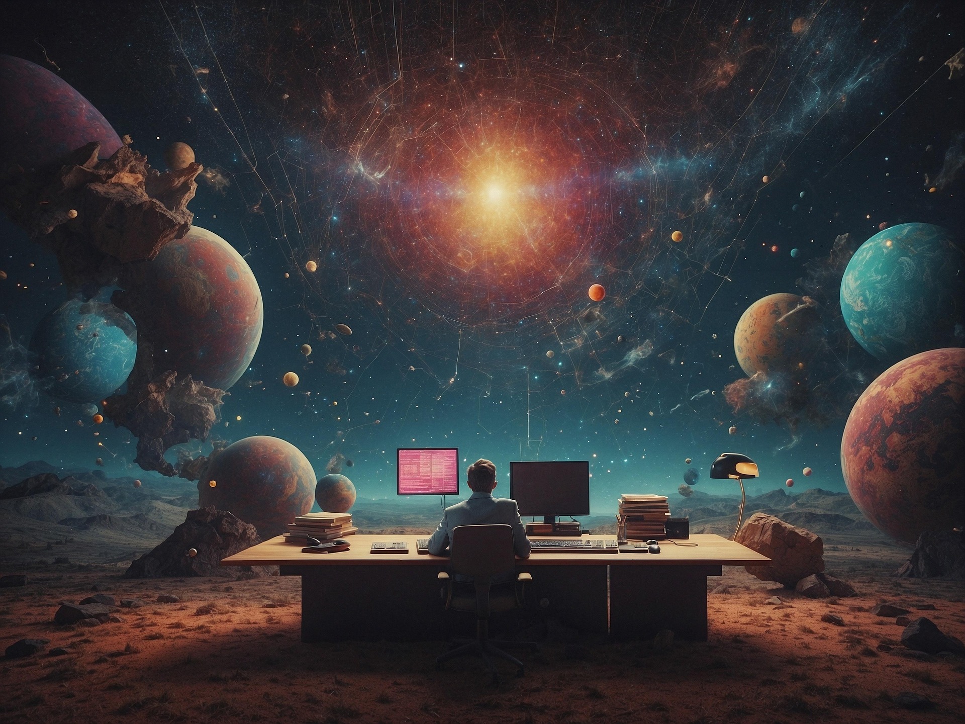 미래의 ai 사용을 형상화한 이미지