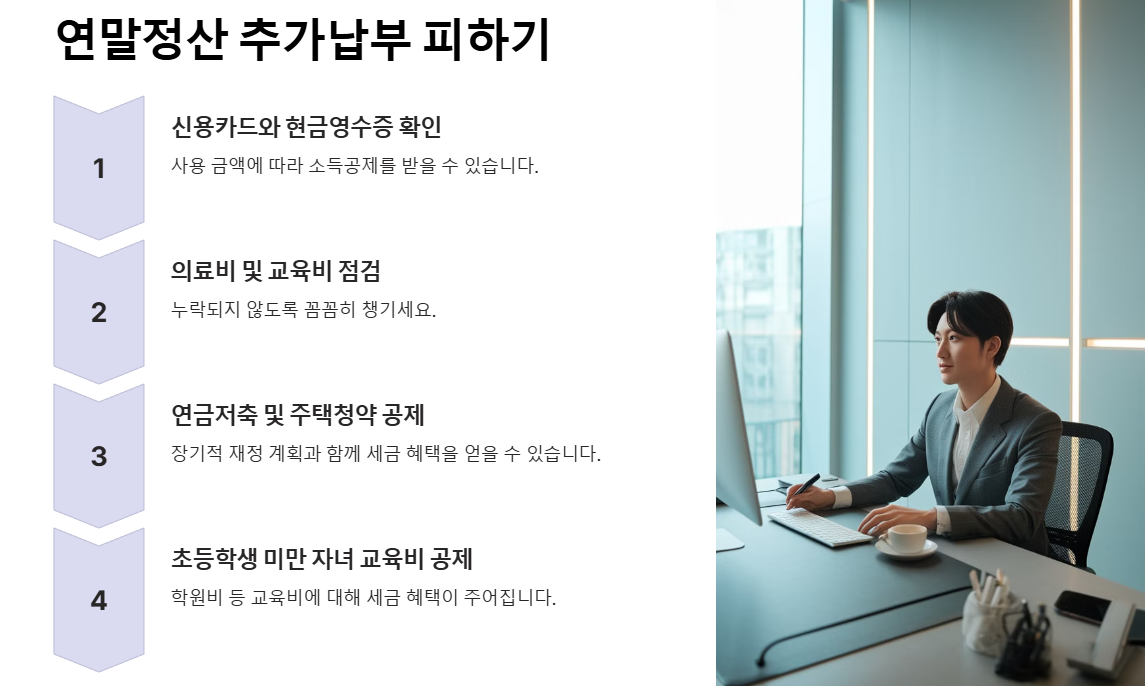연말정산 추가납부 피하기
