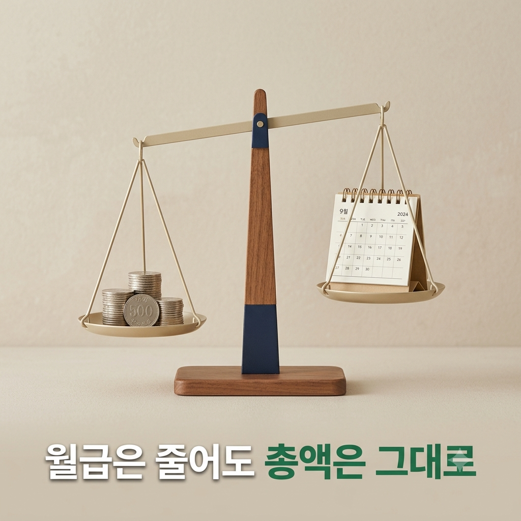 실업급여 월 지급액 변화 그래프