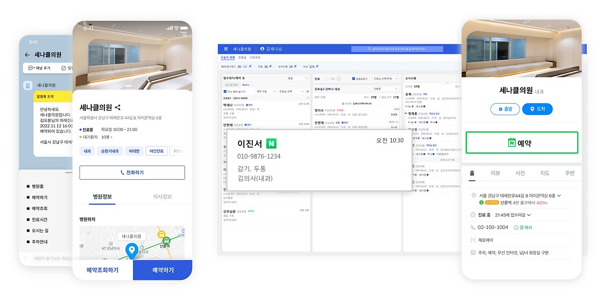 모바일 병원홈페이지, 네이버 예약