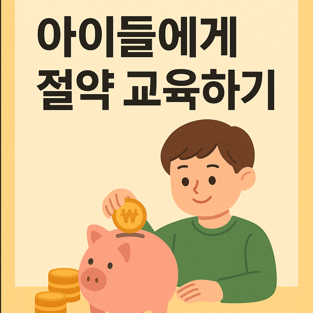 아이들에게 절약 교육하기