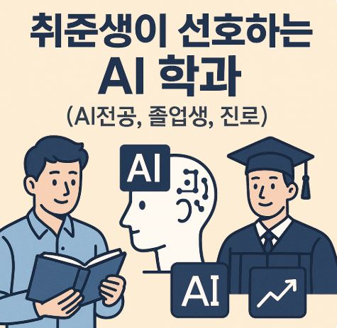 취준생이 선호하는 AI 학과 (AI전공, 졸업생, 진로)