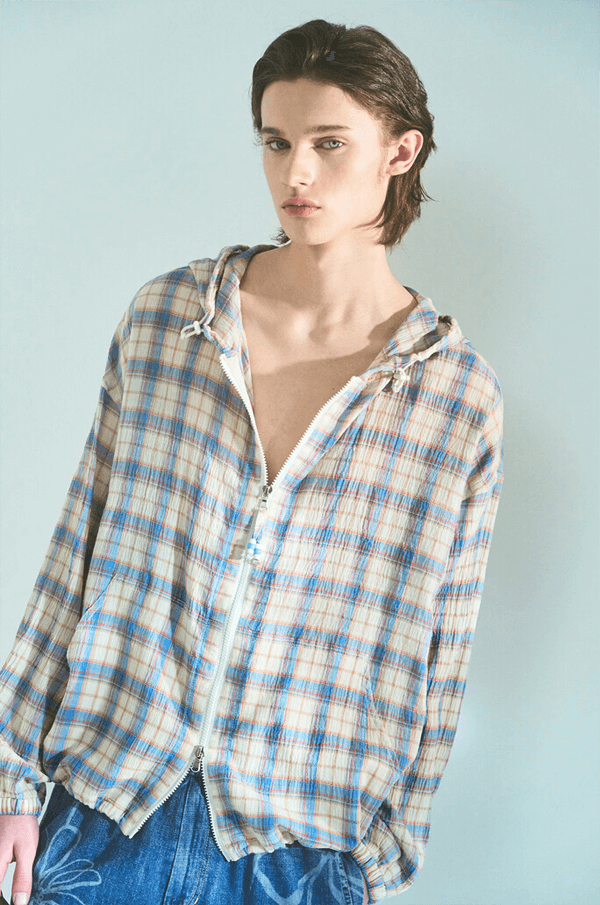 언니네 산지직송 4회 덱스 체크 점퍼