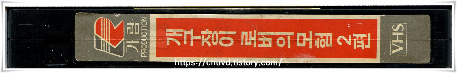 개구장이로비의모험-비디오테이프 옆면