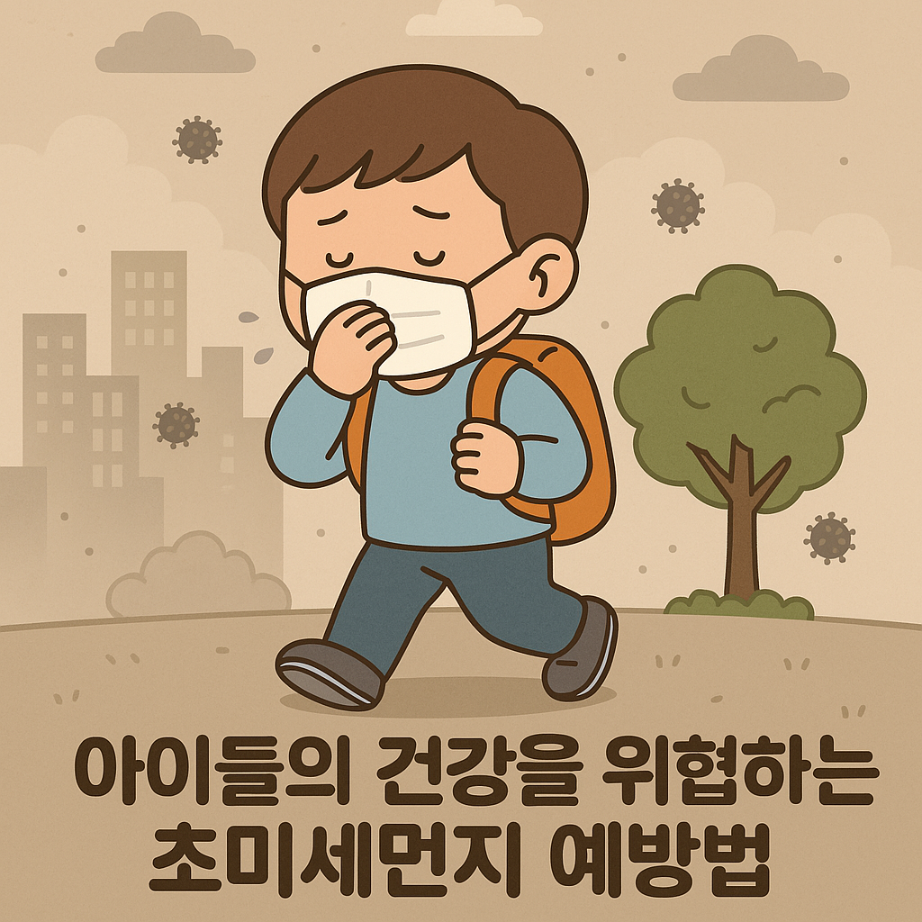 아이들의 건강을 위협하는 초미세먼지 예방수칙