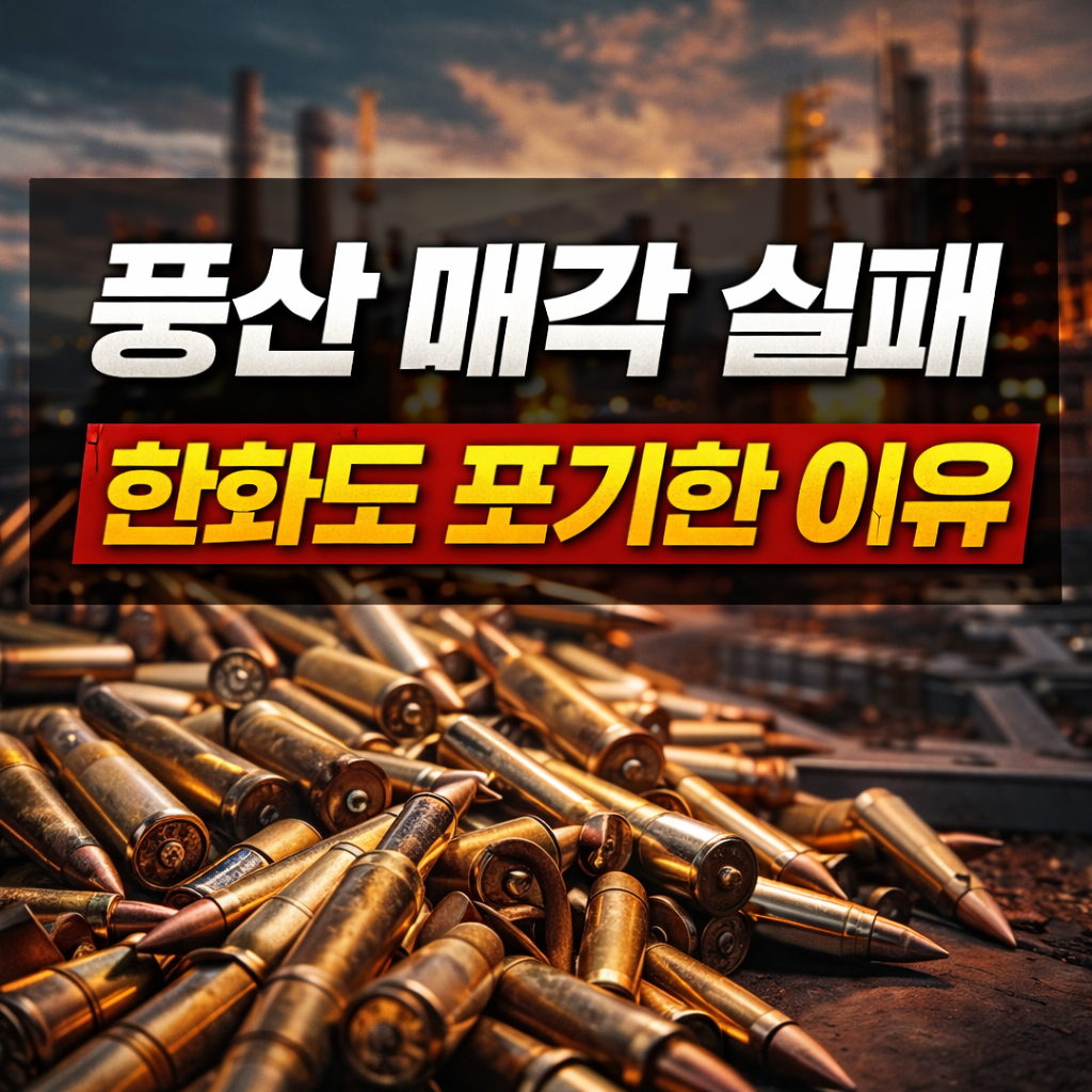 풍산 탄약 사업 매각 실패