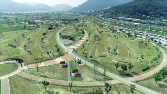 황산공원 파크골프장 전경