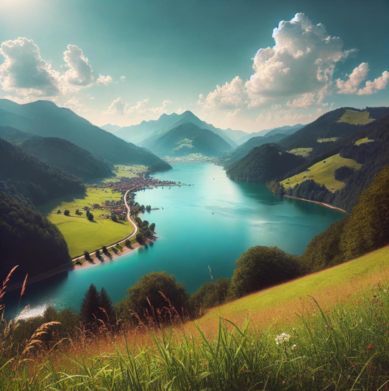 화창한 봄의 풍경