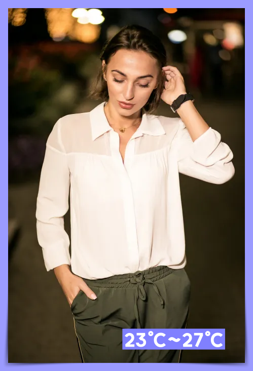 블라우스 24도 옷차림