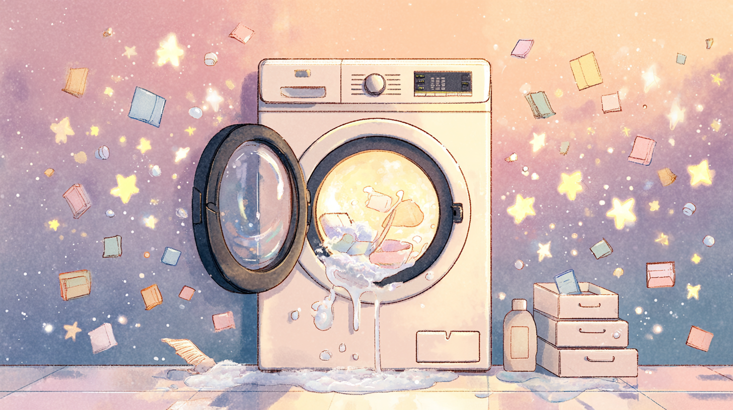 세탁기 냄새 원인, 청소방법