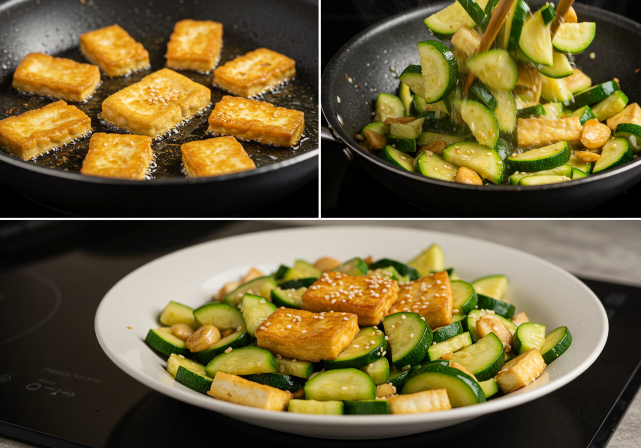 여름 제철 채소로 만든 다이어트 요리 5선 애호박두부볶음