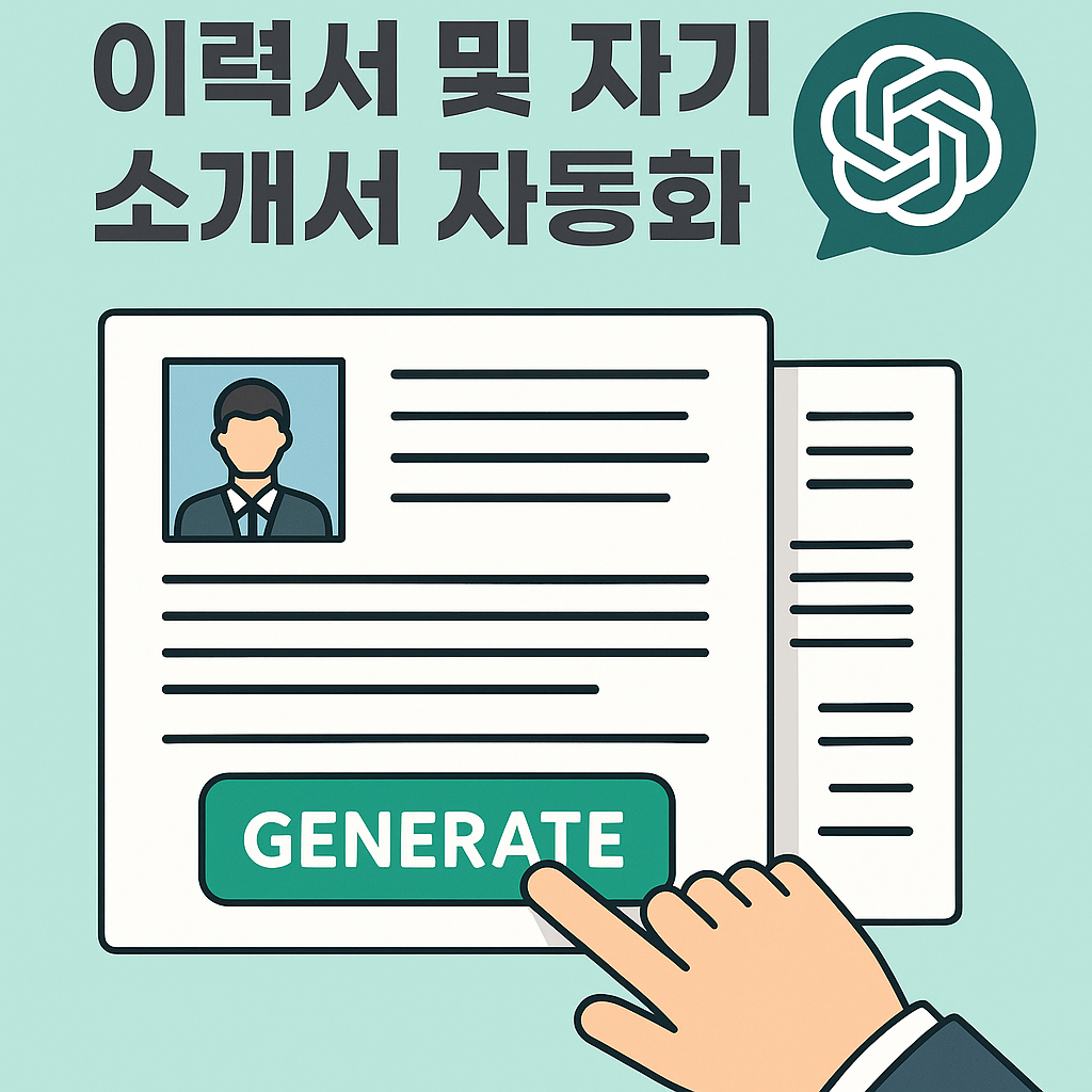 ChatGPT로 이력서 및 자기소개서 자동화하기 썸네일 이미지