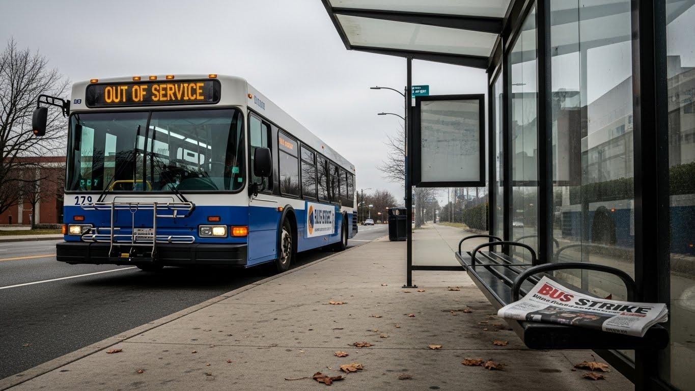 시내버스 파업 버스