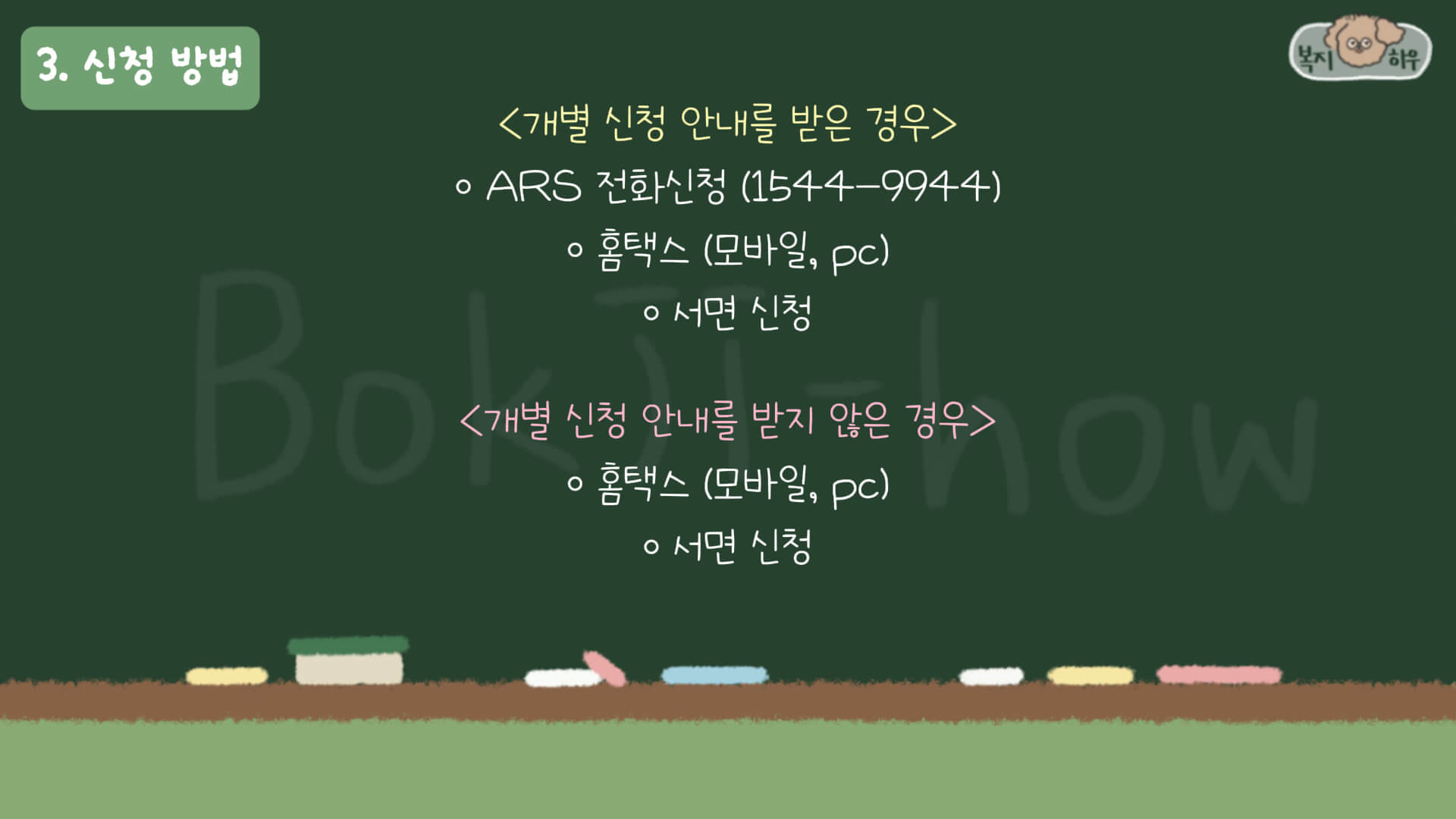 근로자녀장려금 신청 방법은 개별 신청 안내를 받은 경우와 개별 신청 안내를 받지 않은 경우에 따라 다르다.
