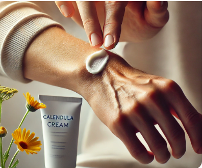 카렌듈라 크림을 사용