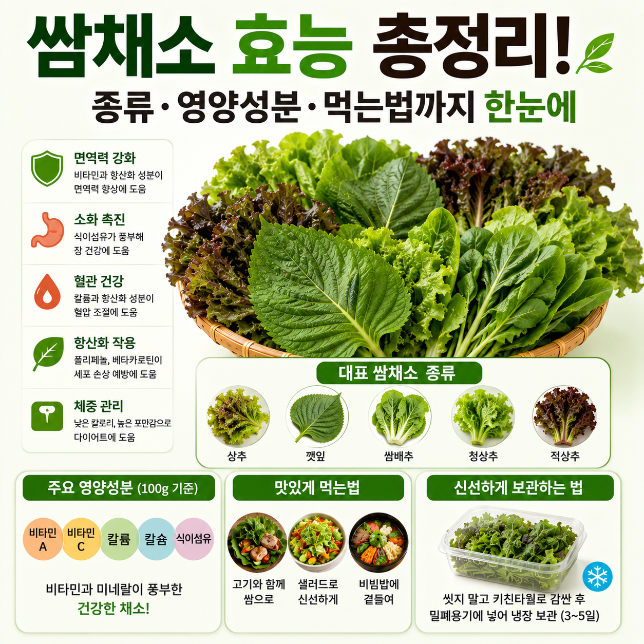쌈채소 효능