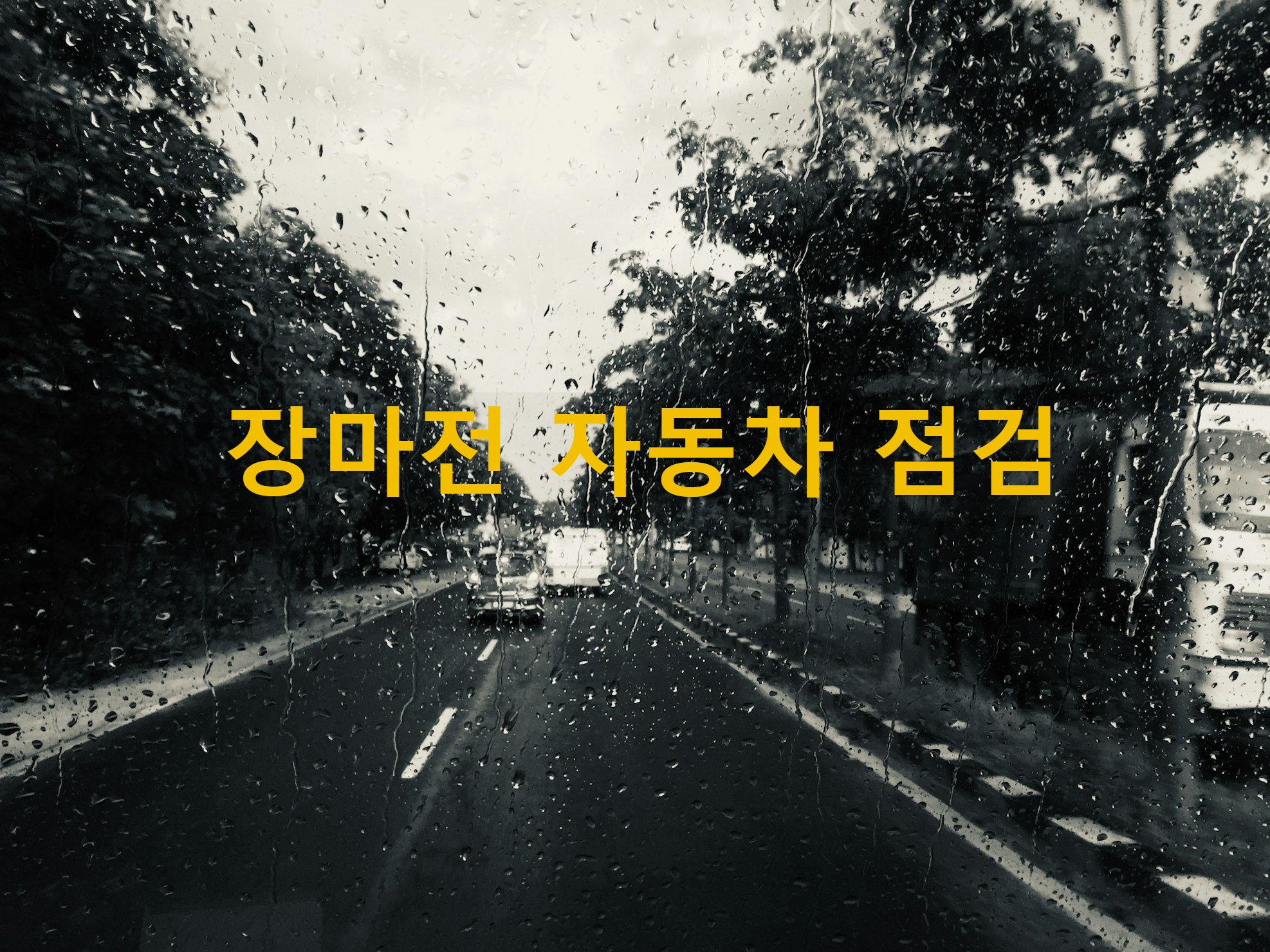 장마전 자동차 점검