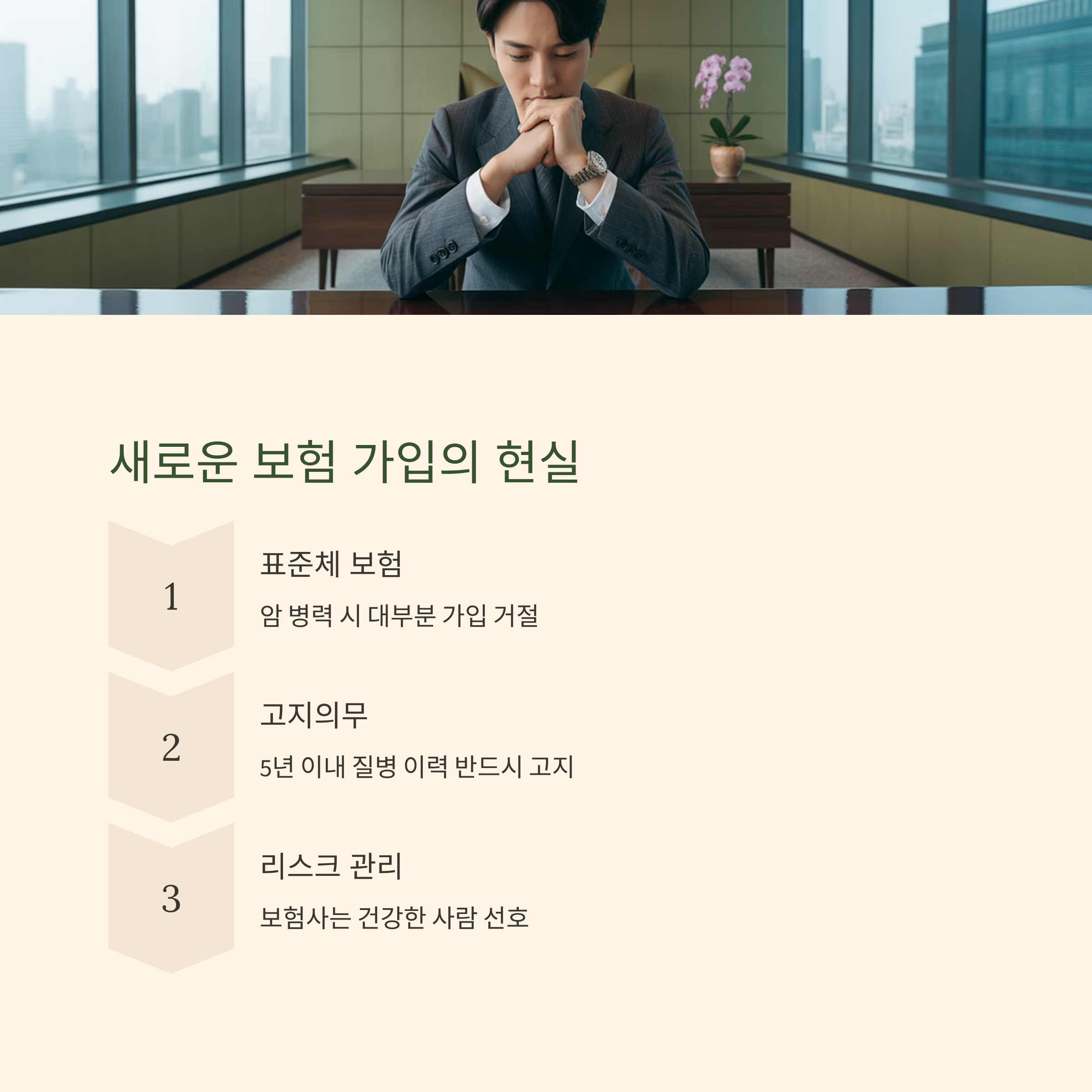 암 진단 후 새로운 보험가입 여부