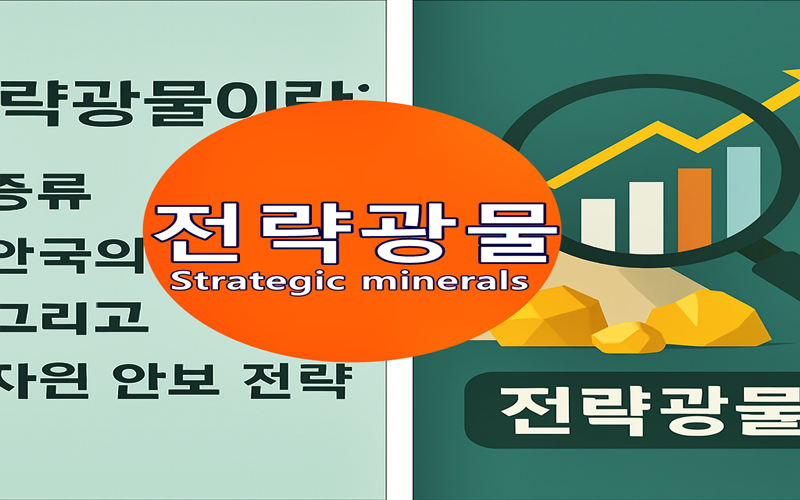 전략광물(Strategic Minerals) 종류, 한국의 생산 품목, 그리고 자원 안보