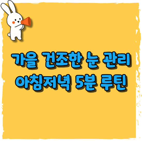 가을-건조한-눈-관리-루틴-썸네일