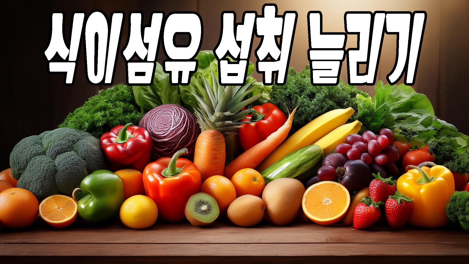 식이섬유 섭취늘리기