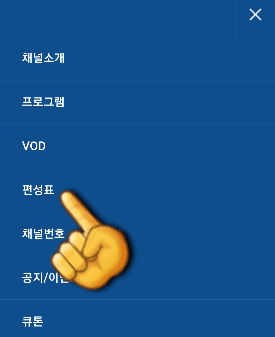 IB-SPORTS-편성표-및-채널번호-안내-네번째-줄에-있는-편성표를-클릭합니다.