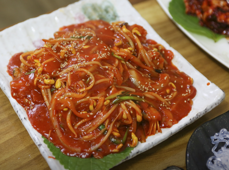 한주옥 식당 메뉴