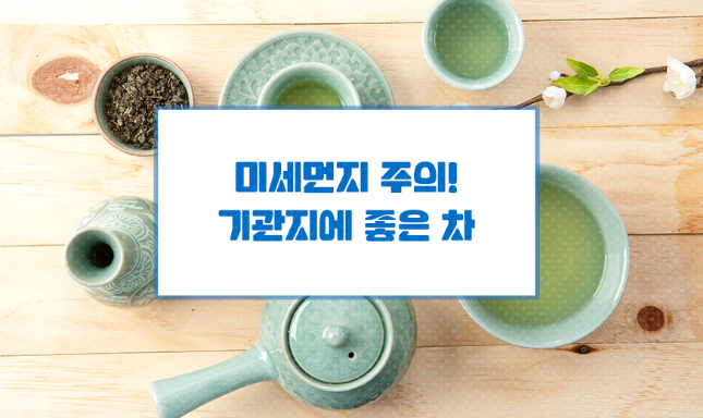 미세먼지 주의 기관지에 좋은 차!