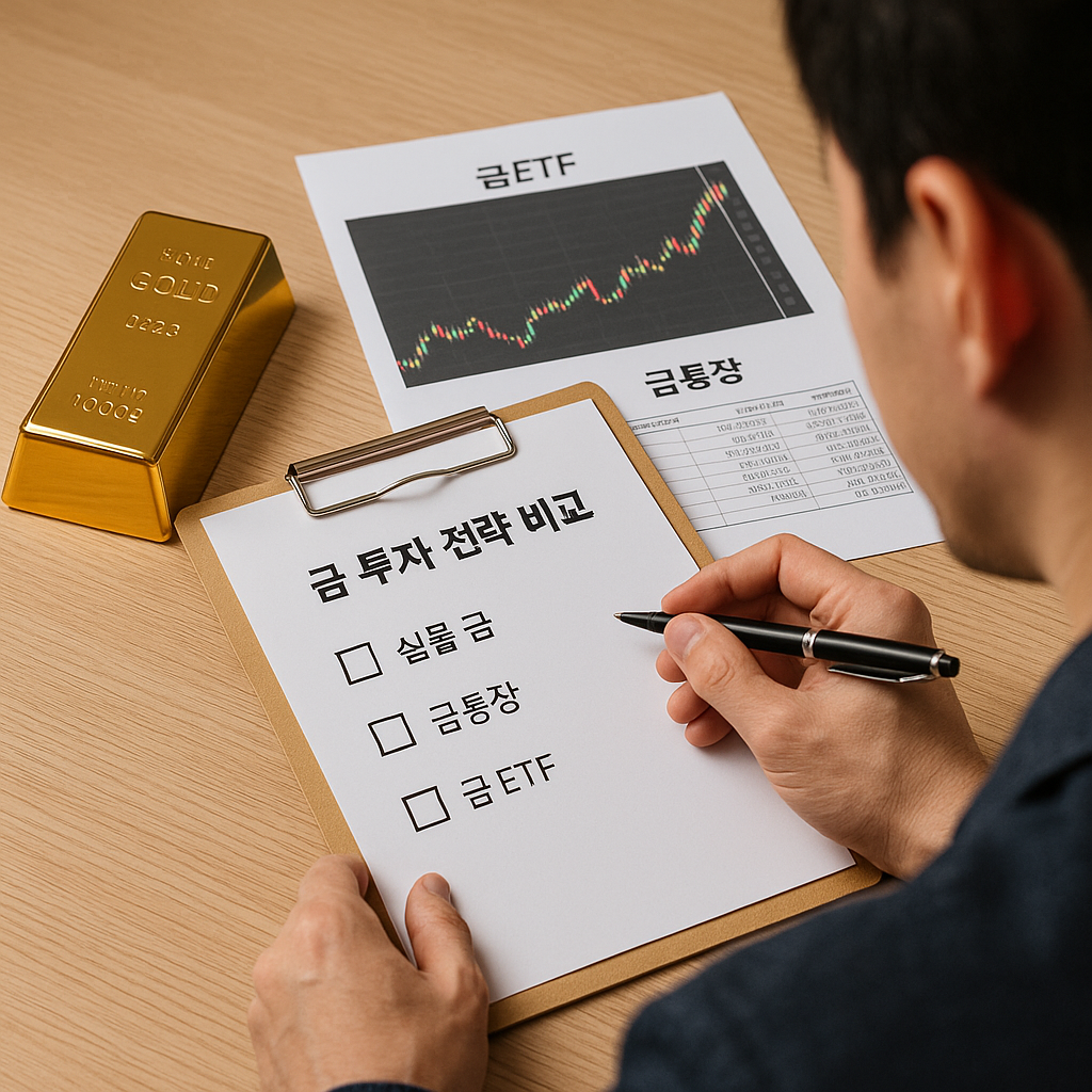 금 투자, 지금 해도 될까? 실물 금 · 금통장 · 금 ETF 완전 비교